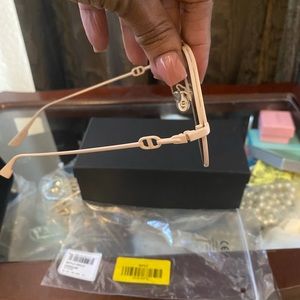 Authentic Christian Dior Camp Sunglasses nude worn one time